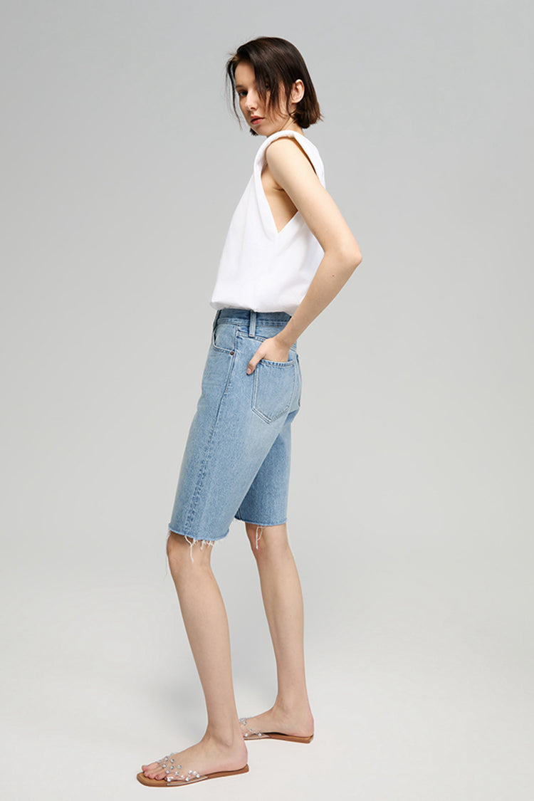 I Want You Back Mid-Rise Bermuda Shorts