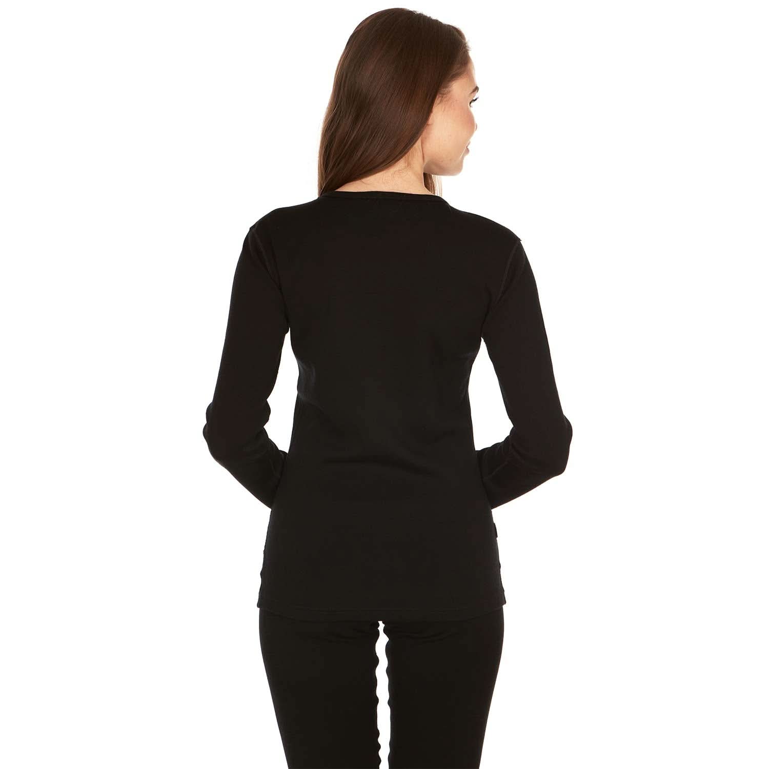 Women's Heavyweight 100% Merino Wool Crew Thermal Base Layer