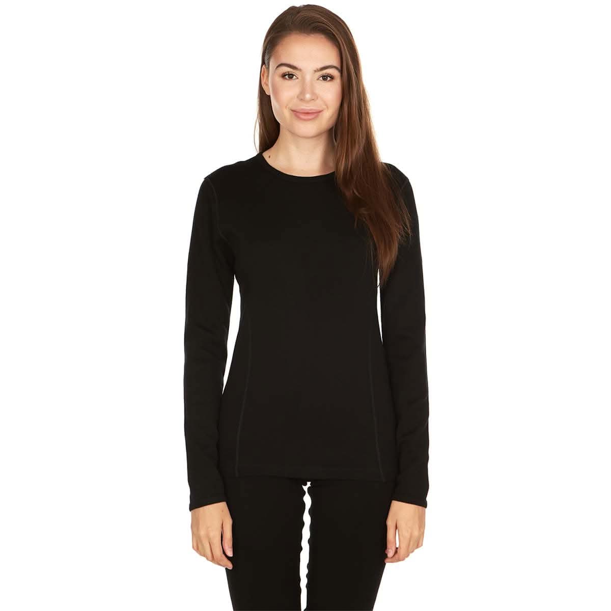 Women's Heavyweight 100% Merino Wool Crew Thermal Base Layer