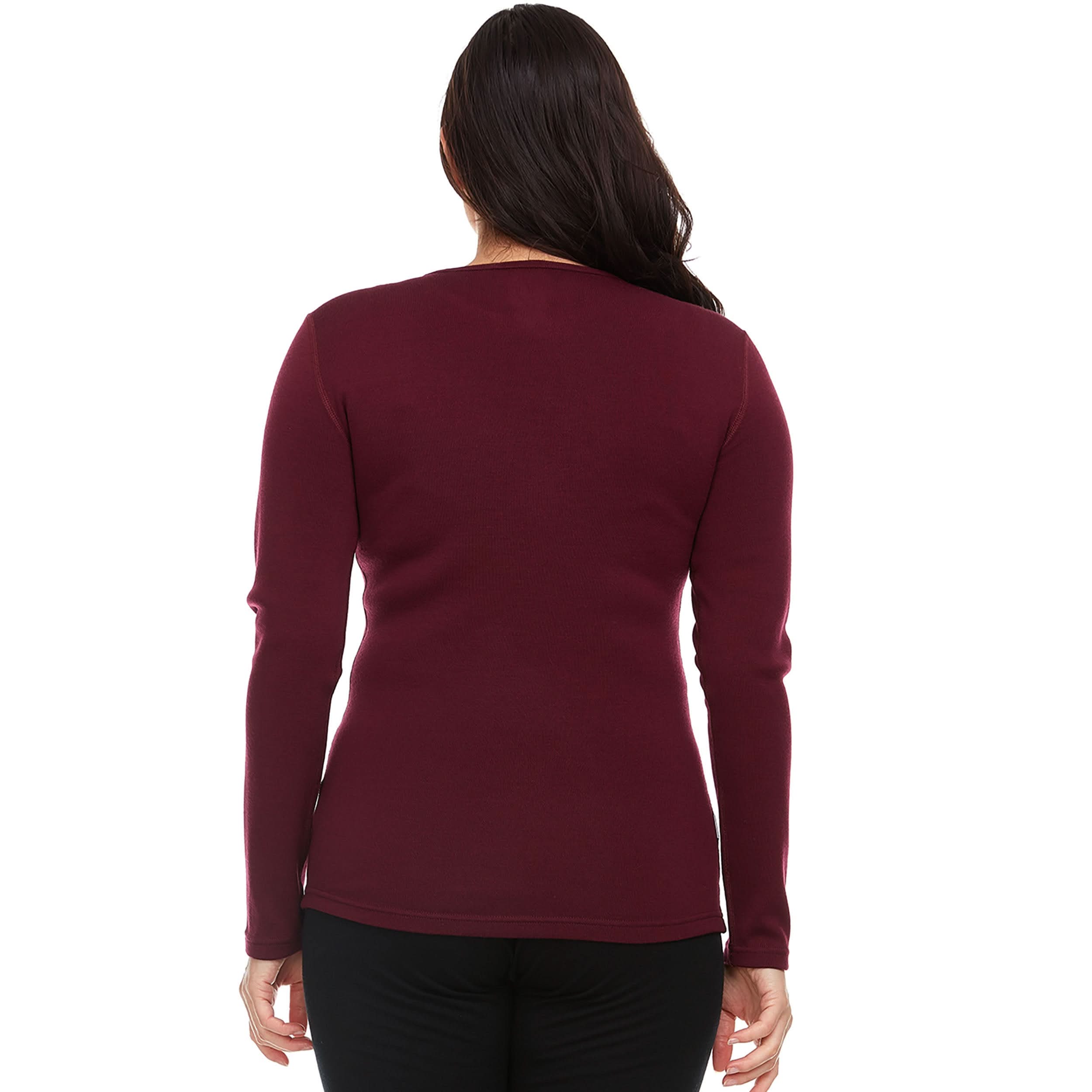 Women's Heavyweight 100% Merino Wool Crew Thermal Base Layer