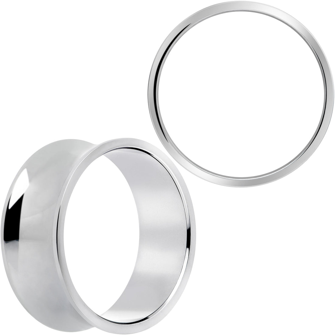 Surgical Steel Double Flare Tunnel Plug Set for Stretched Lobes - Image 13