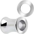 Surgical Steel Double Flare Tunnel Plug Set for Stretched Lobes - Image 6