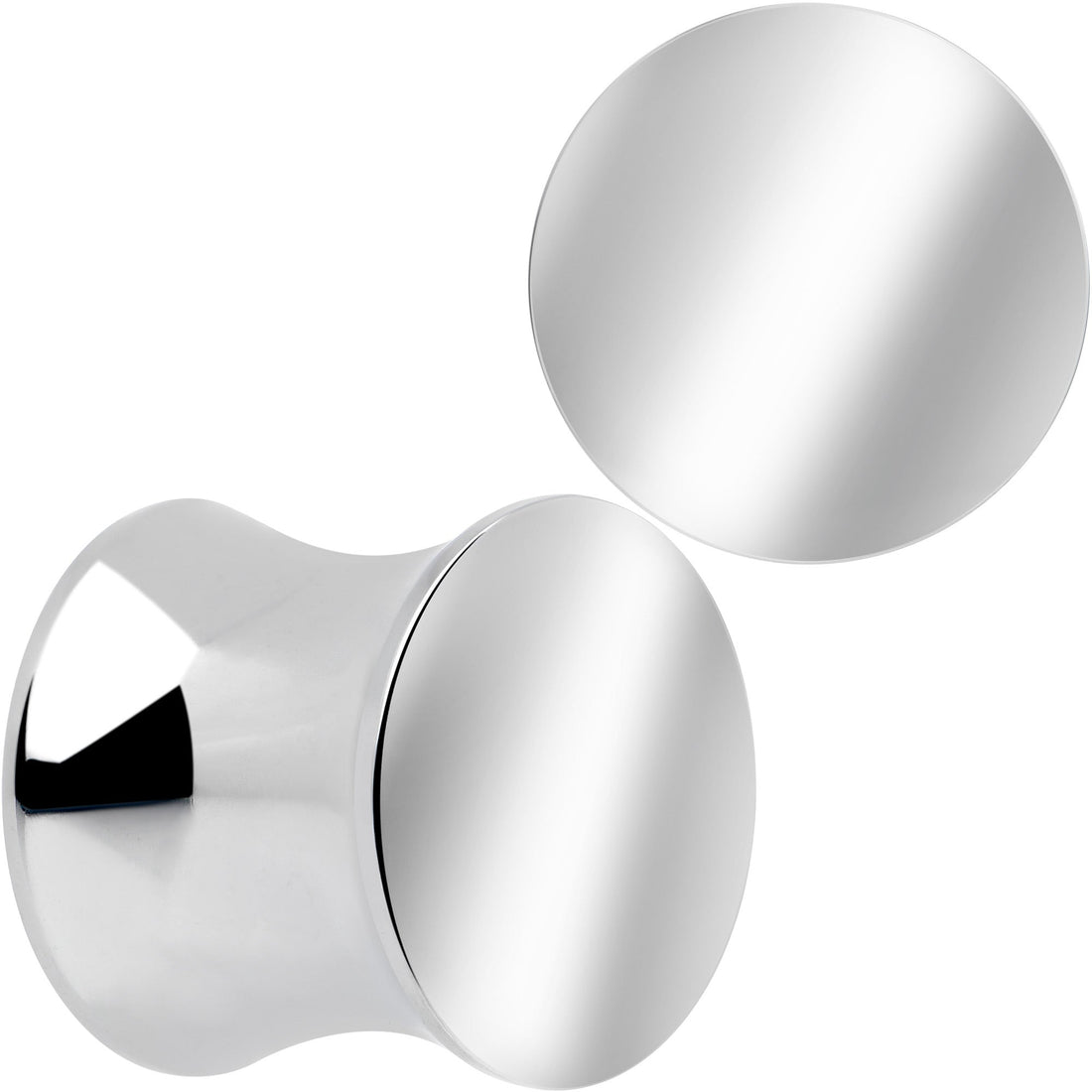 Hand Polished Silver-Tone Stainless Steel Saddle Plug Set - Image 9