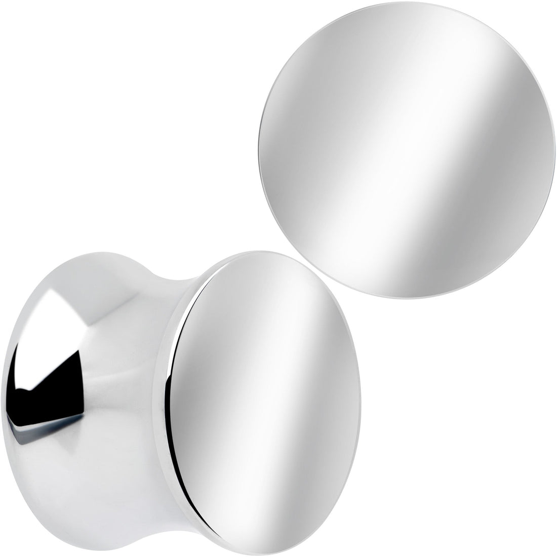Hand Polished Silver-Tone Stainless Steel Saddle Plug Set - Image 10