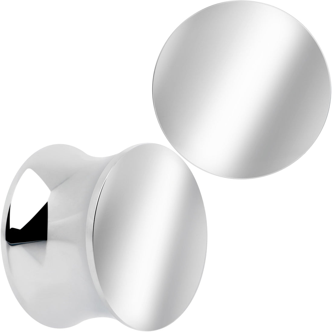 Hand Polished Silver-Tone Stainless Steel Saddle Plug Set - Image 11