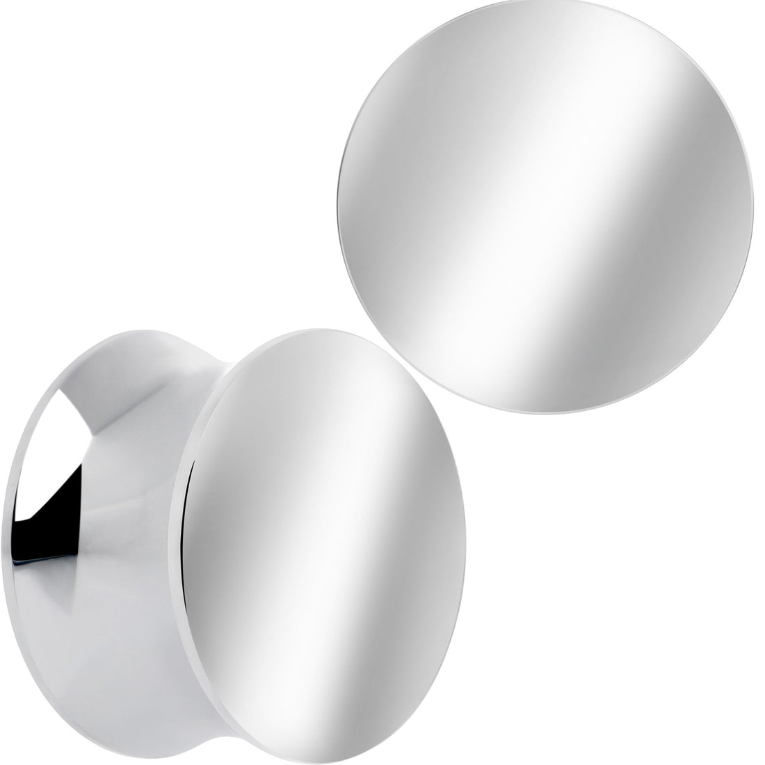 Hand Polished Silver-Tone Stainless Steel Saddle Plug Set - Image 12