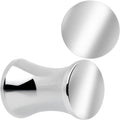 Hand Polished Silver-Tone Stainless Steel Saddle Plug Set - Image 6