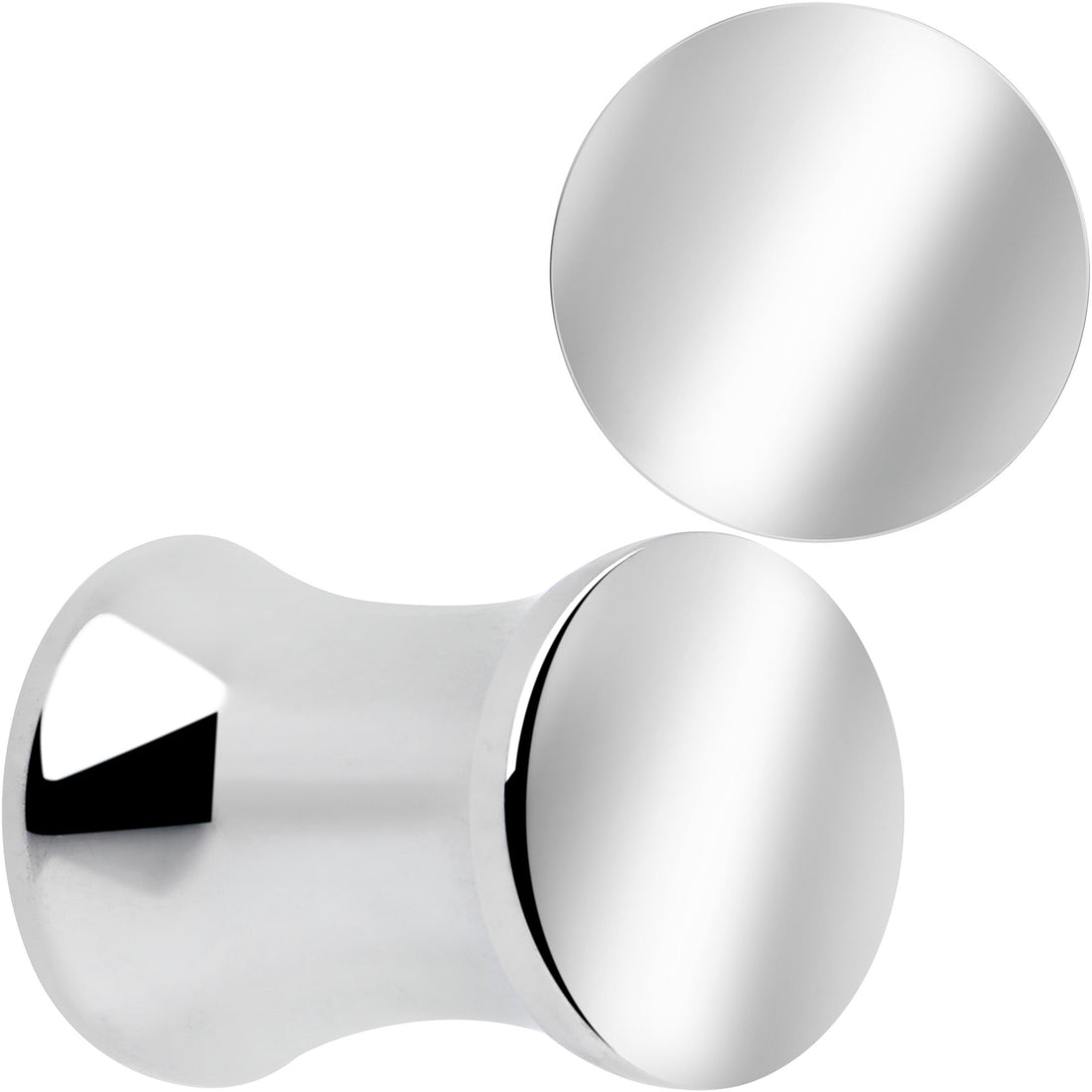 Hand Polished Silver-Tone Stainless Steel Saddle Plug Set - Image 7