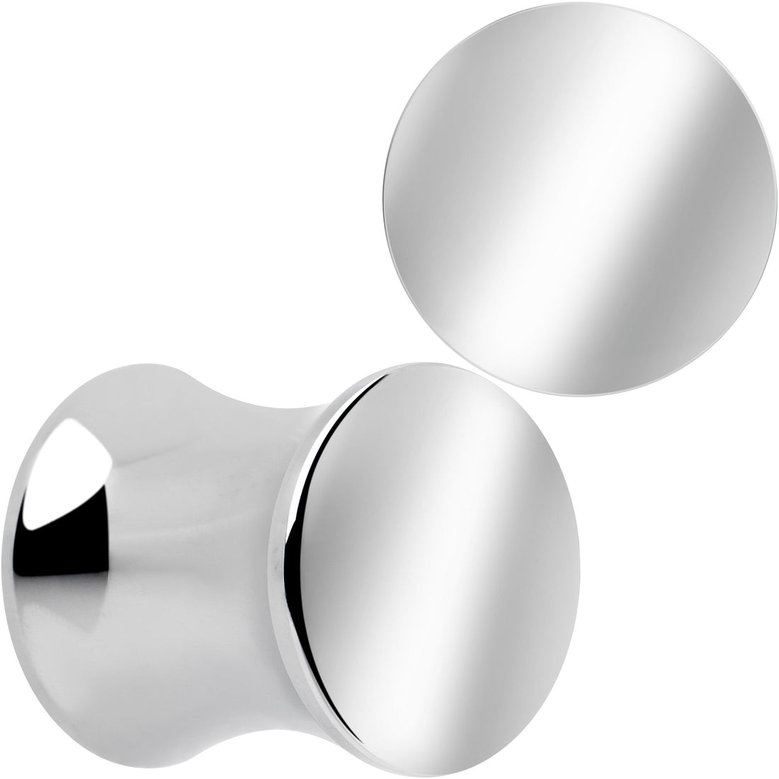 Hand Polished Silver-Tone Stainless Steel Saddle Plug Set - Image 8