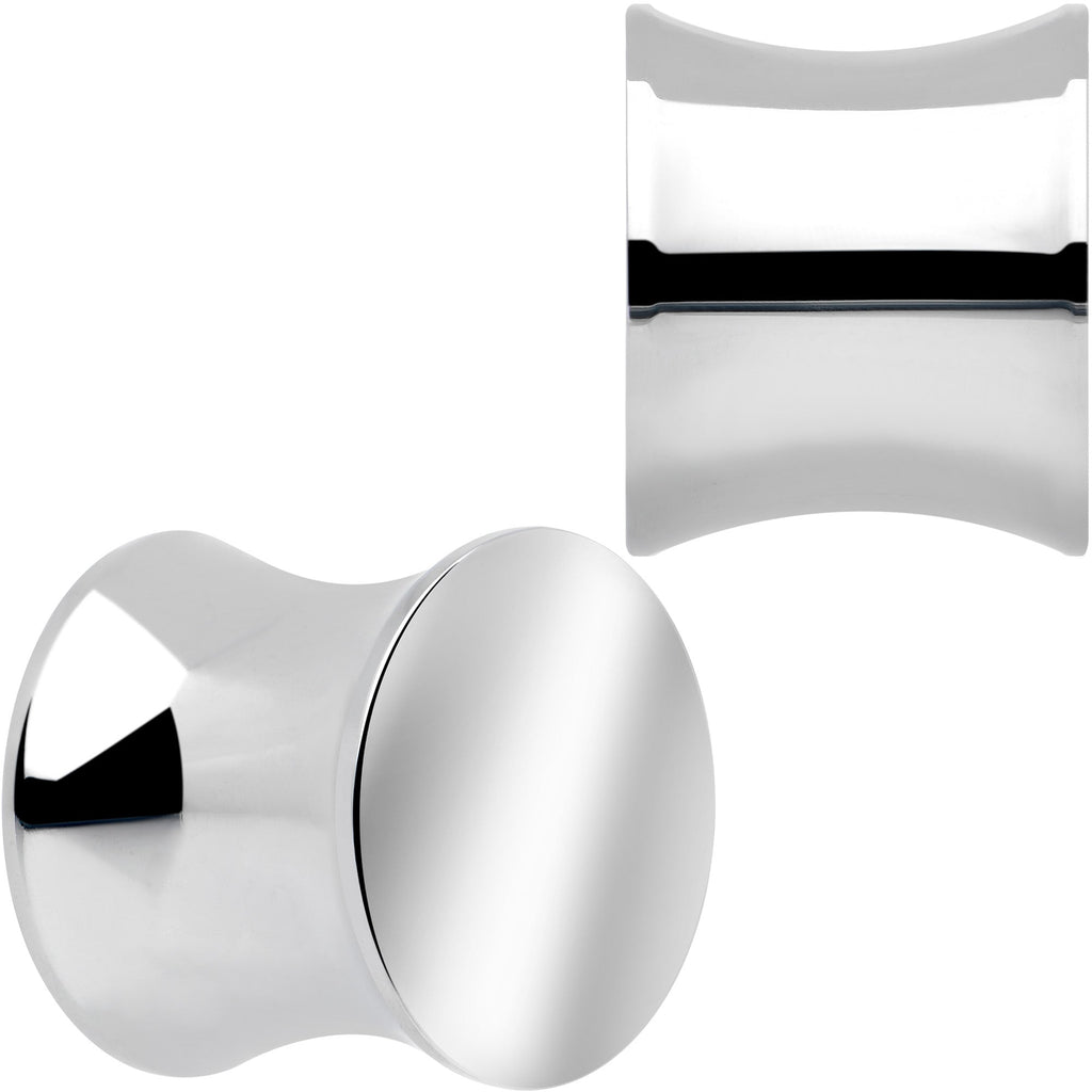 Hand Polished Silver-Tone Stainless Steel Saddle Plug Set - Image 2