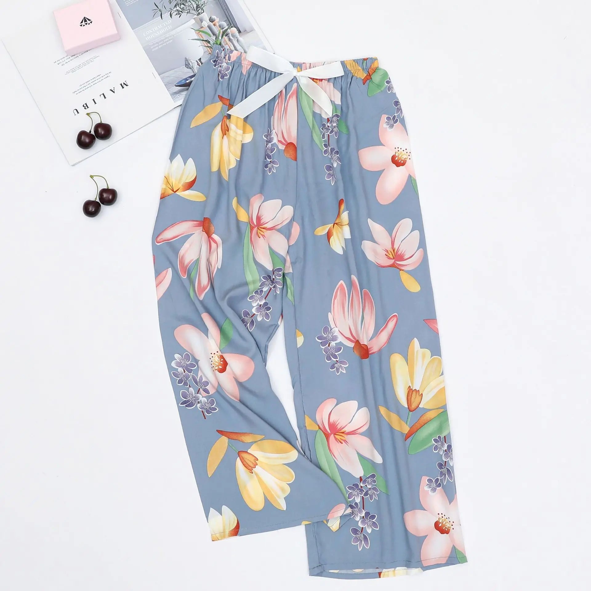 Women's Loose Casual Printed Pajama Sleep Pants - Image 5
