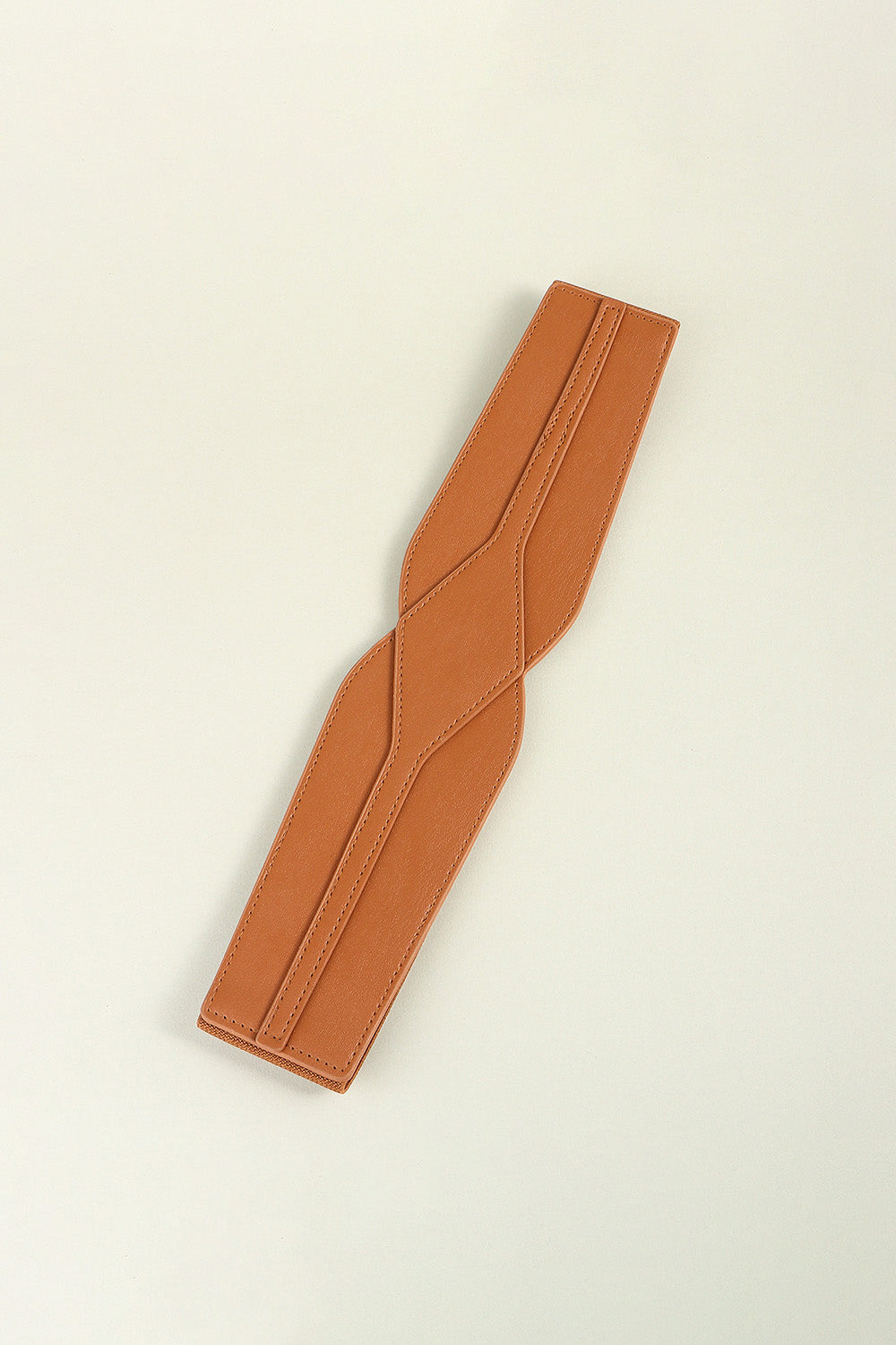 Wide Elastic PU Belt Adjustable Fashion Waist Accessory