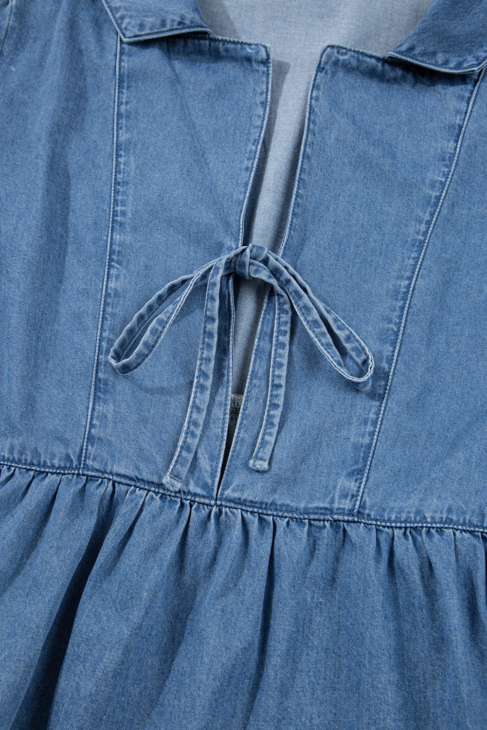 Emmy Sleeve Tied Peplum Top