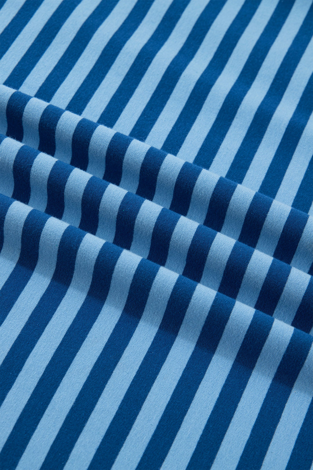 Stripe Dropped Shoulder Tee & Shorts Set in Blue