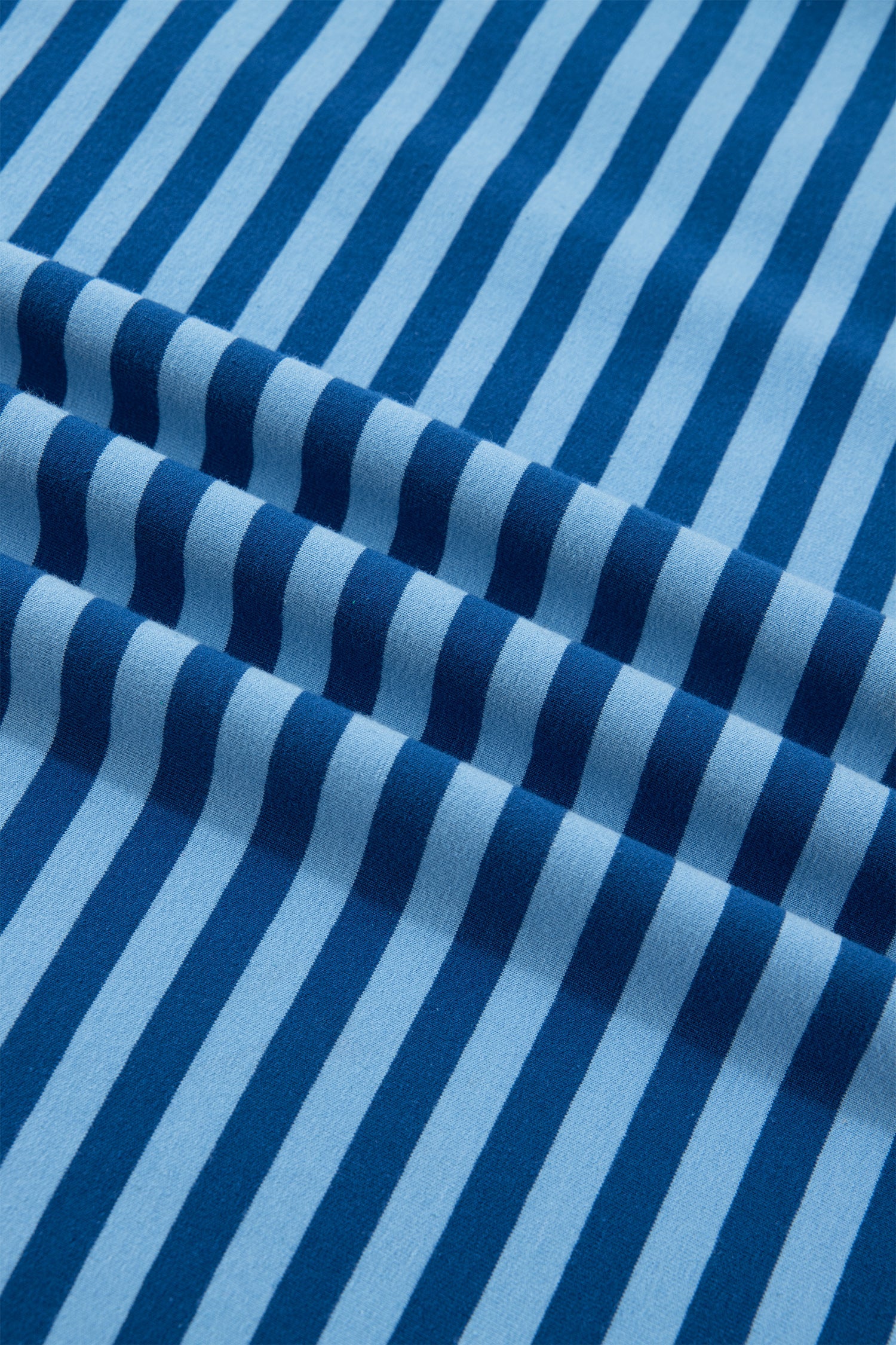 Stripe Dropped Shoulder Tee & Shorts Set in Blue