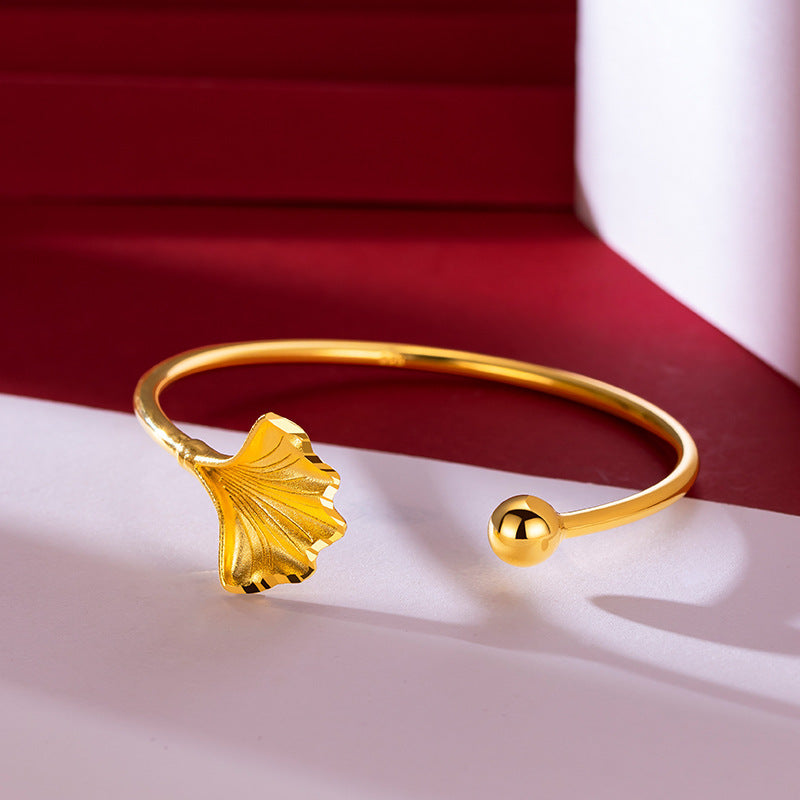 Temperament Cold Wind Ginkgo Biloba Leaves Open National Wind Bracelet