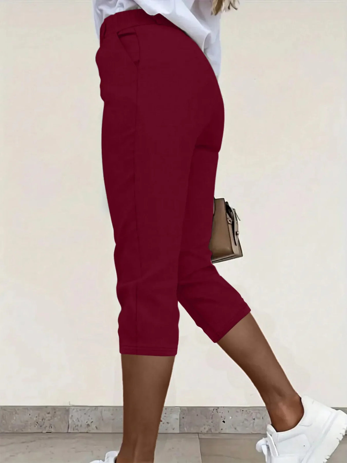 Pleated Detail Pants with Pockets