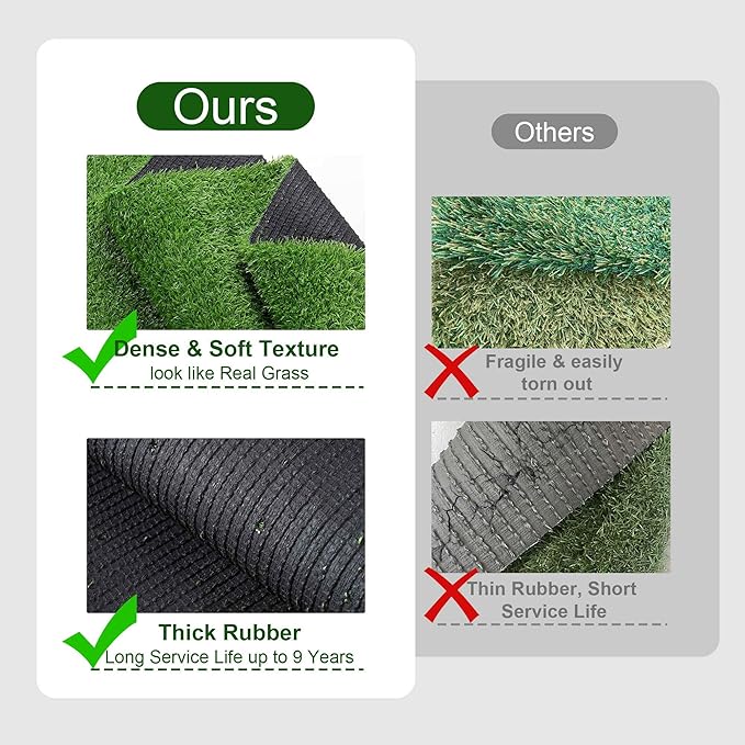 Yescom Sports Sled Strips Turf Gym Turf Flooring for Weight Sled Push Gym Equipment Outdoor Indoor Use 33'x3'(99 Sq.Ft) 0.8" H