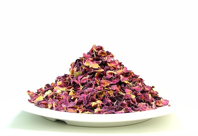 Greenhilltea premium bulk tea ,Rose Buds and Petals Tea caffeine free herbal tea – 2 Oz Bag