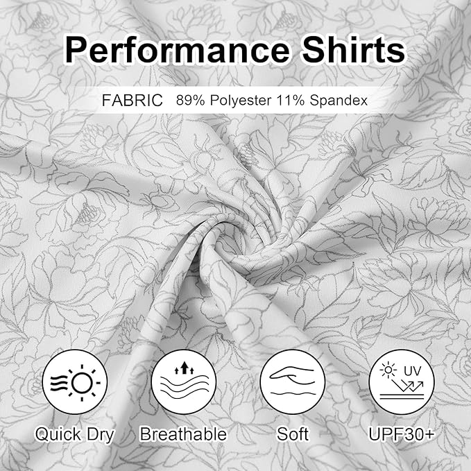 Men's Performance Striped Golf Polo - Moisture Wicking Sport Shirt