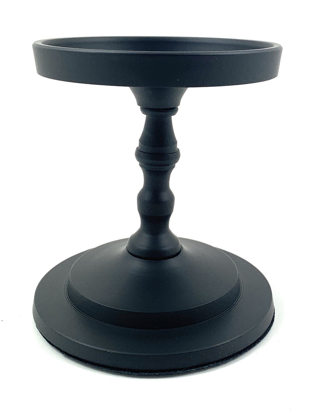 Vibhsa Pillar Candle Holder - Matte Black (4.5"H)