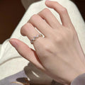 Exquisite Enamel Colored Glaze Ring For Women, 3D Butterfly, Versatile & Fashionable, S925 Silver-Plated, Adjustable Opening, Index Finger Ring