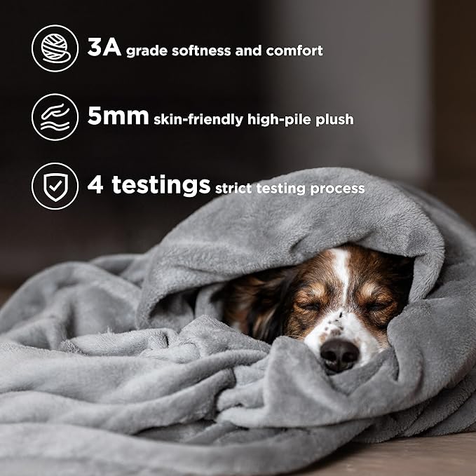 Bedsure Fleece Bed Blankets Full Size Grey - Soft Lightweight Plush Fuzzy Cozy Luxury Blanket Microfiber, 84x90 inches