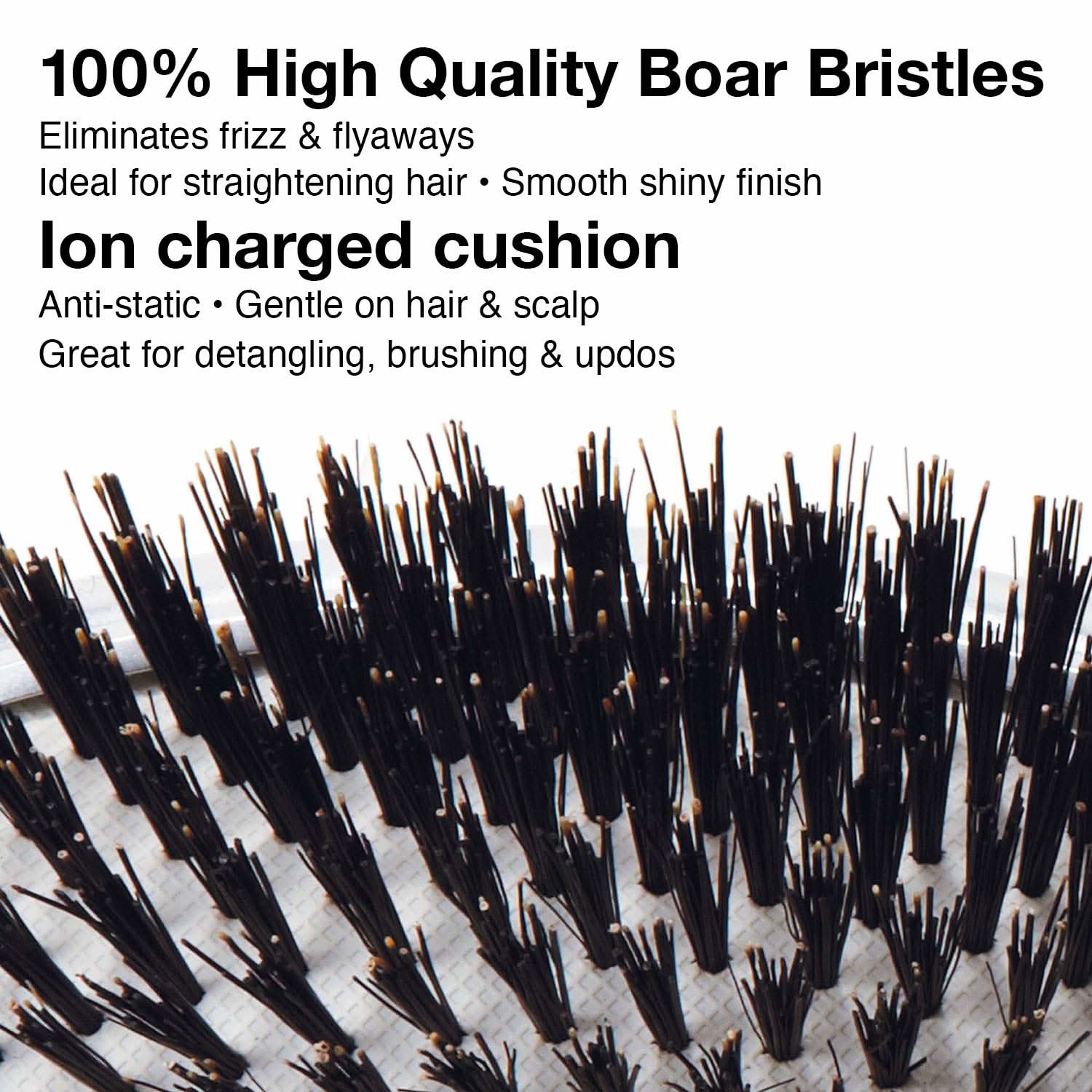 Ceramic + Ion Supreme Styler Brush - Black & Silver Professional