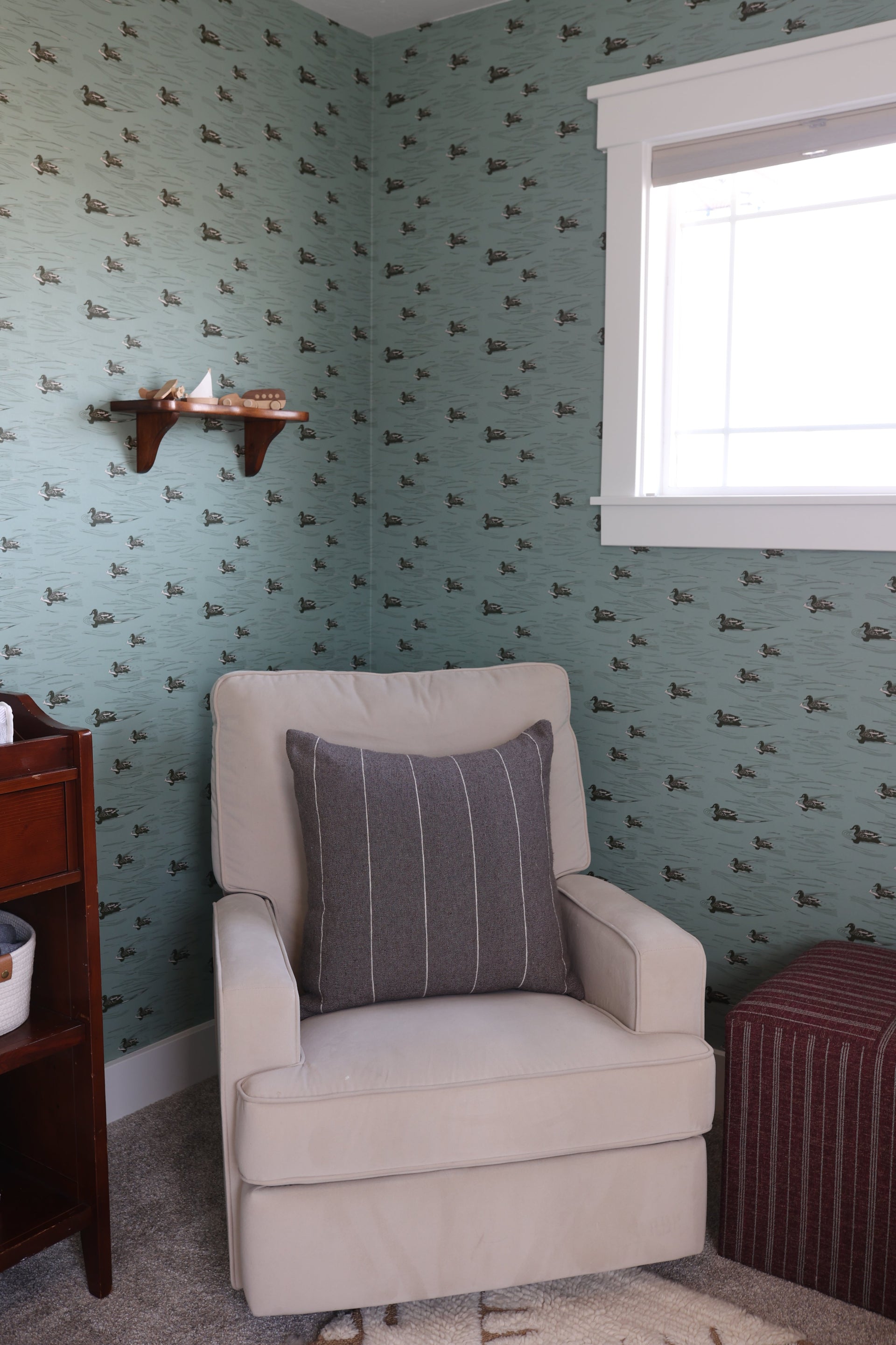 Mallard Wallpaper by Cassandra Zaniboni Removable Peel and Stick