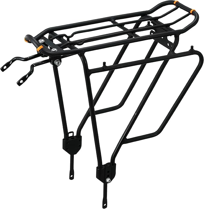 Ibera PakRak Touring Bicycle Seatpost/Disc/Non/Disc Rack and Quick Release Bag