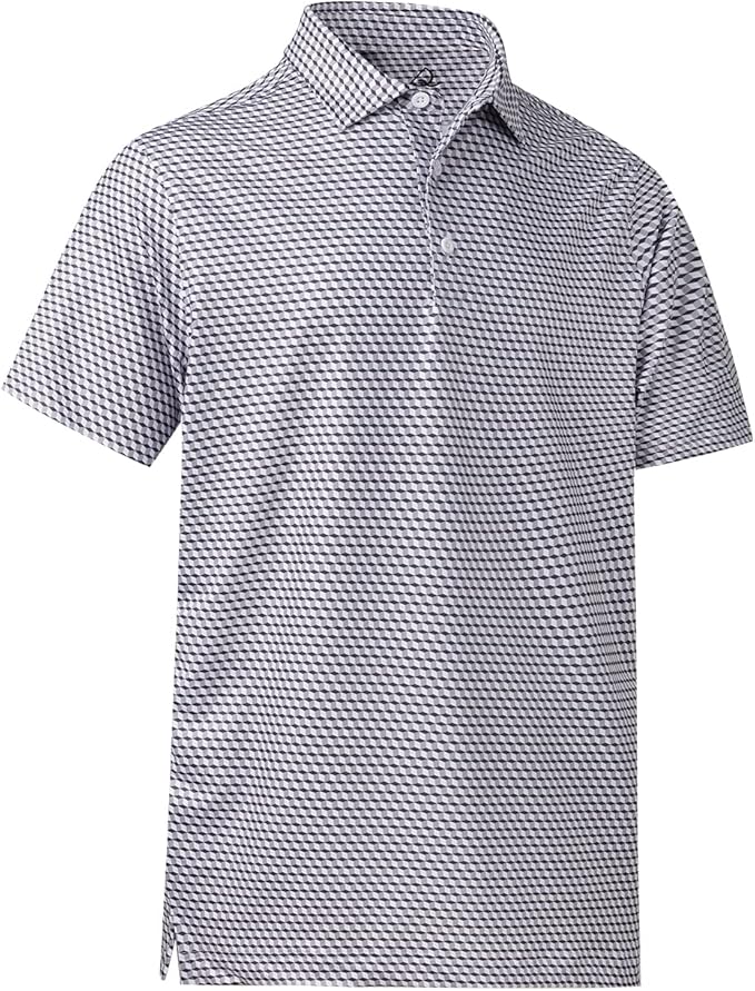Mens Quick Dry Short Sleeve Golf Polo Performance Shirt