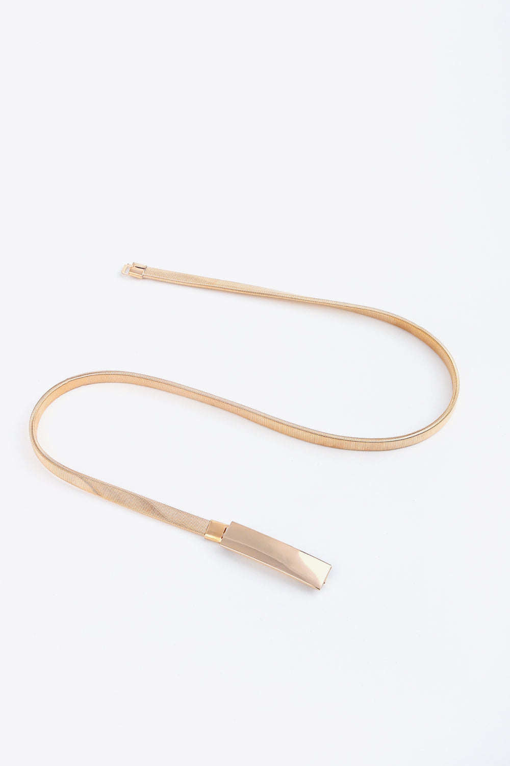 Elastic Iron Skinny Belt | Modern Buckle Design