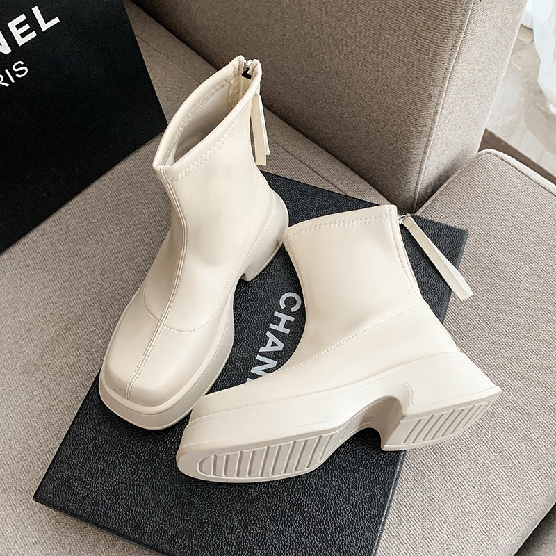 Women's Harajuku Style Chunky Platform Knee-High Boots - Image 7