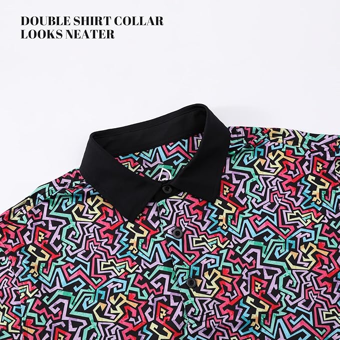 Mens Short Sleeve Performance Golf Polo Shirt Moisture Wicking