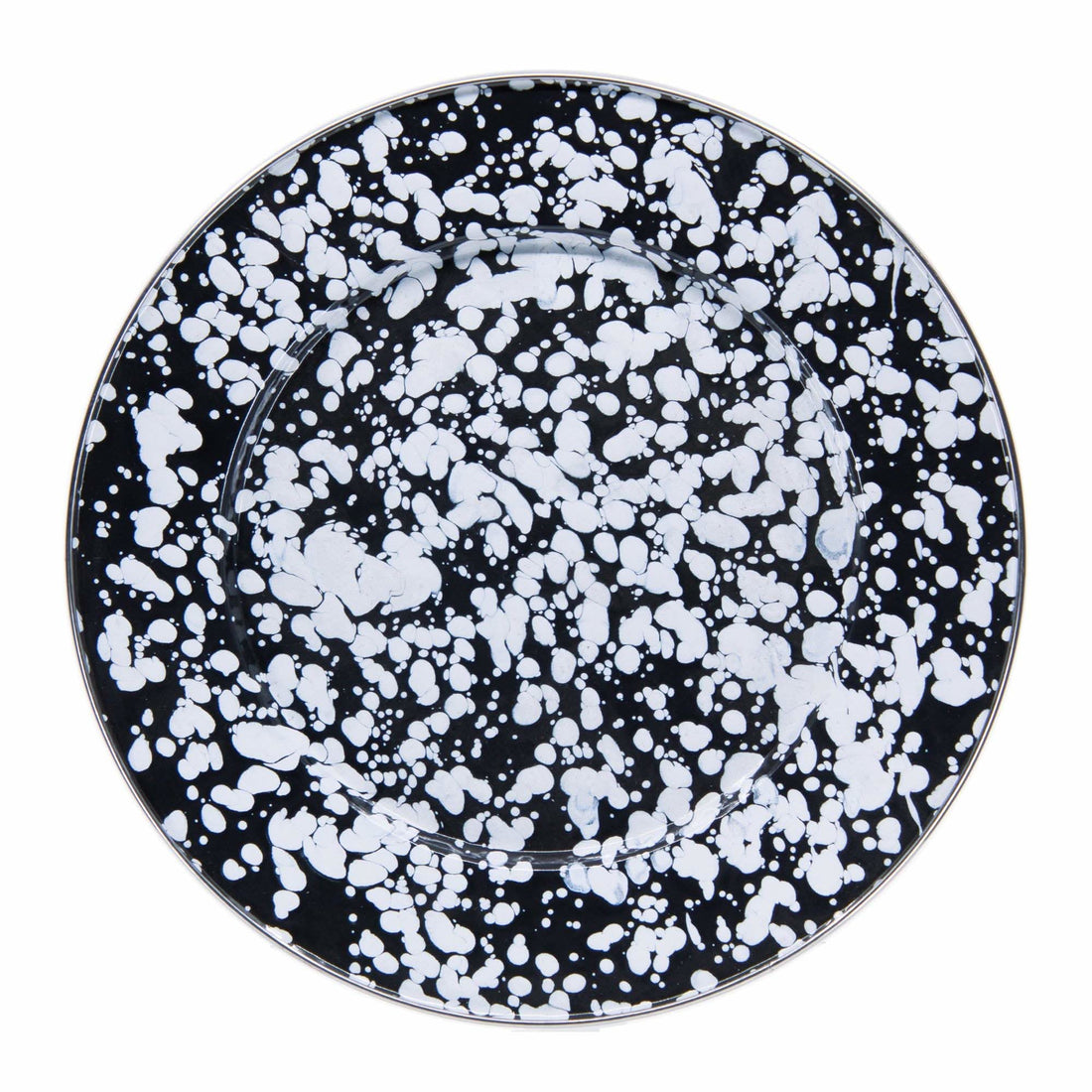10.5-Inch Enamelware Dinner Plates, Carbon Steel - Set of 4