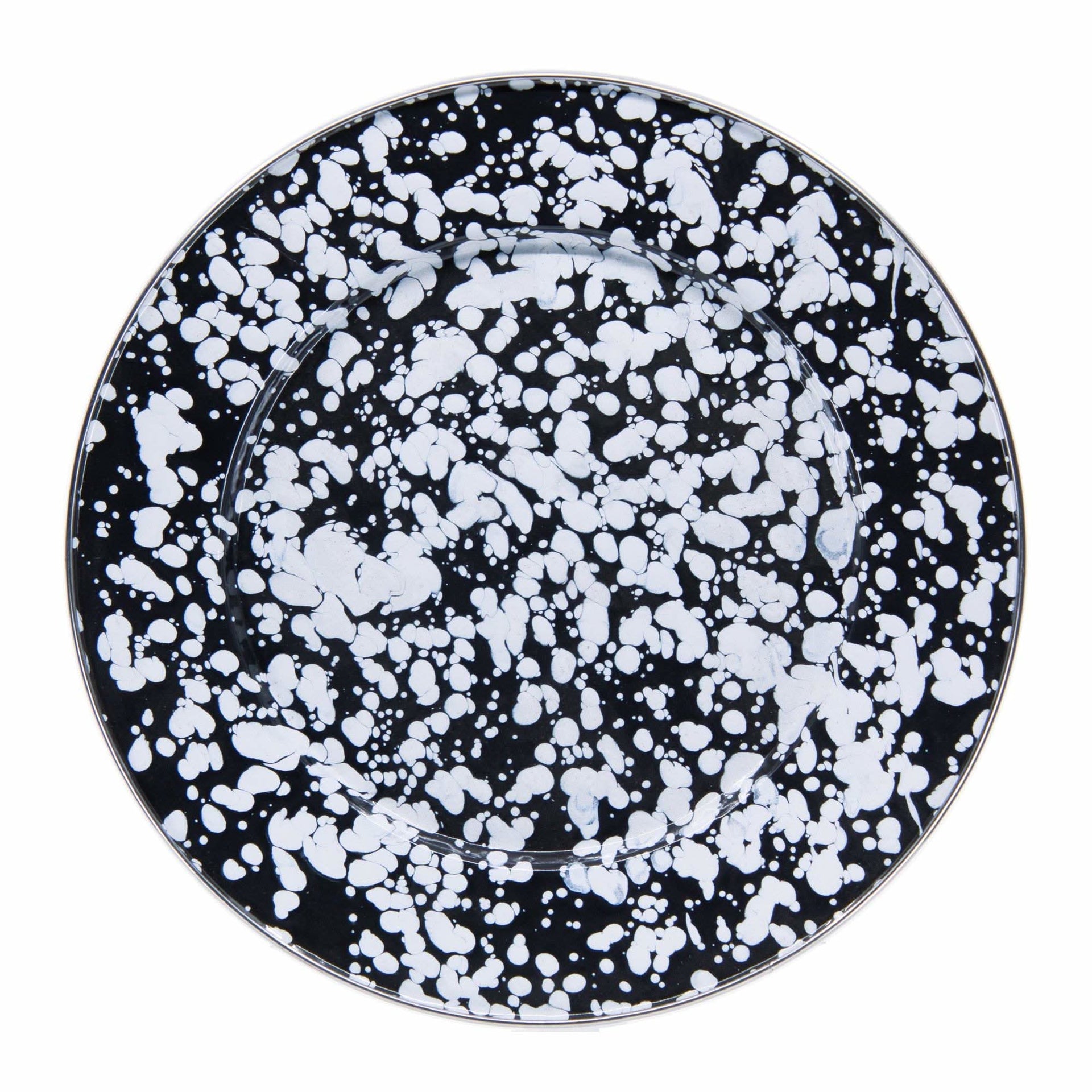 10.5-Inch Enamelware Dinner Plates, Carbon Steel - Set of 4