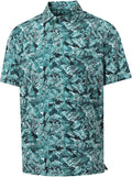 Close up of striped fabric on men's performance golf polo
