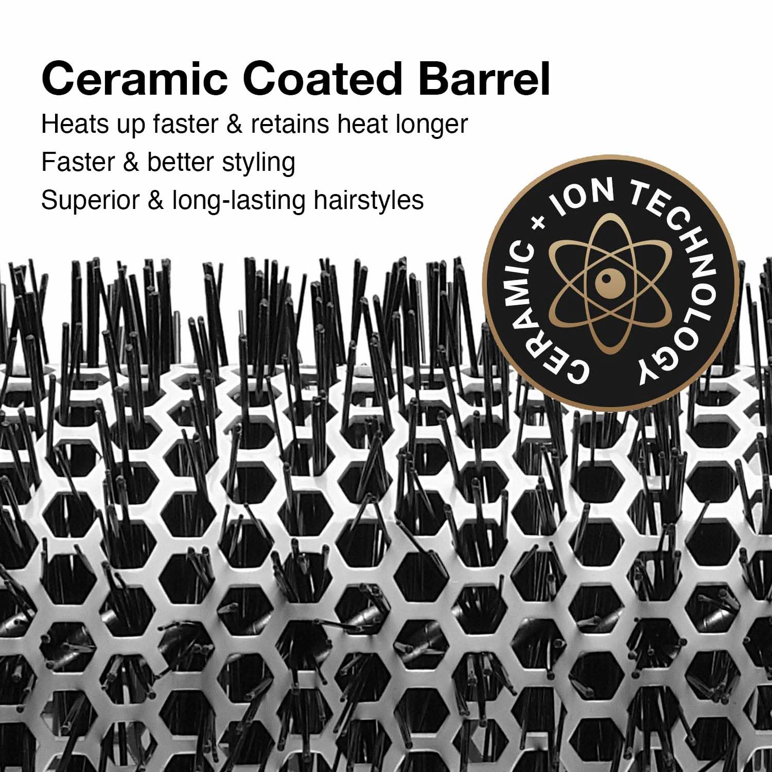 Ceramic + Ion Thermal Round Hair Brush 3/4 Inch Styling Tool