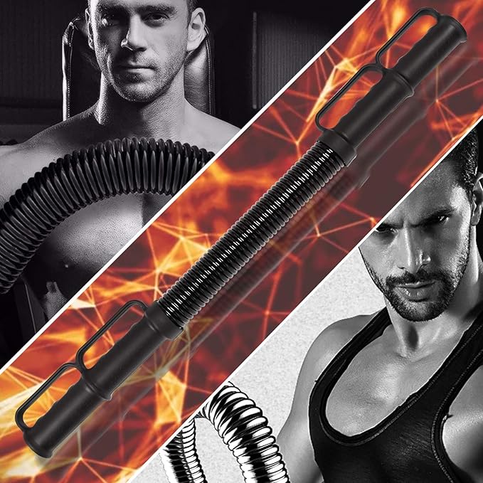 INNOLIFE Power Twister Bar, Adjustable Chest Expander, Upper Body Exercise Equipment for Chest Workout, Shoulder, Forearm, Bicep and Arm Strengthening Workout Equipment
