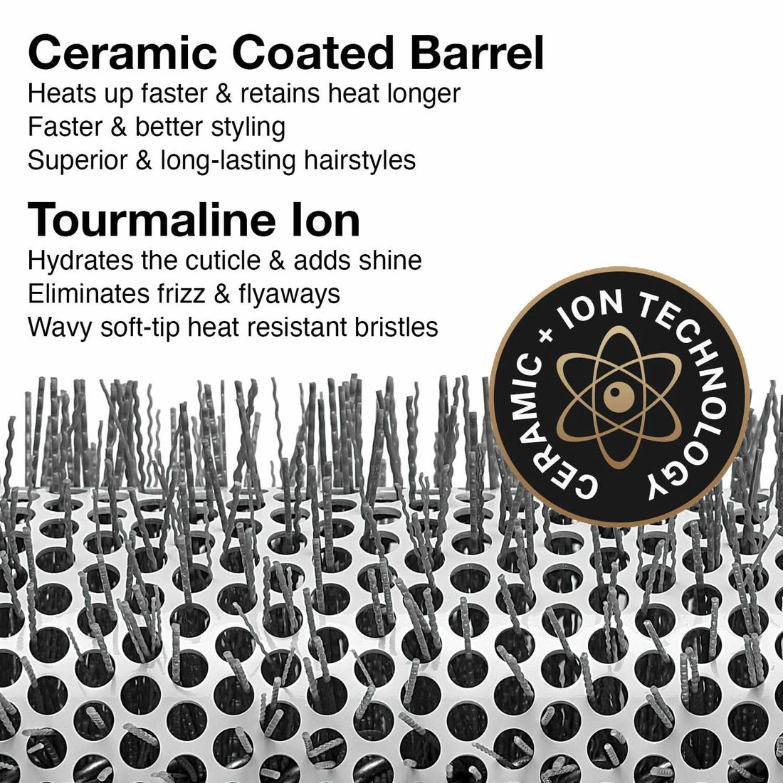 Ceramic + Ion Speed XL Professional Hair Brush 1-Inch Barrel