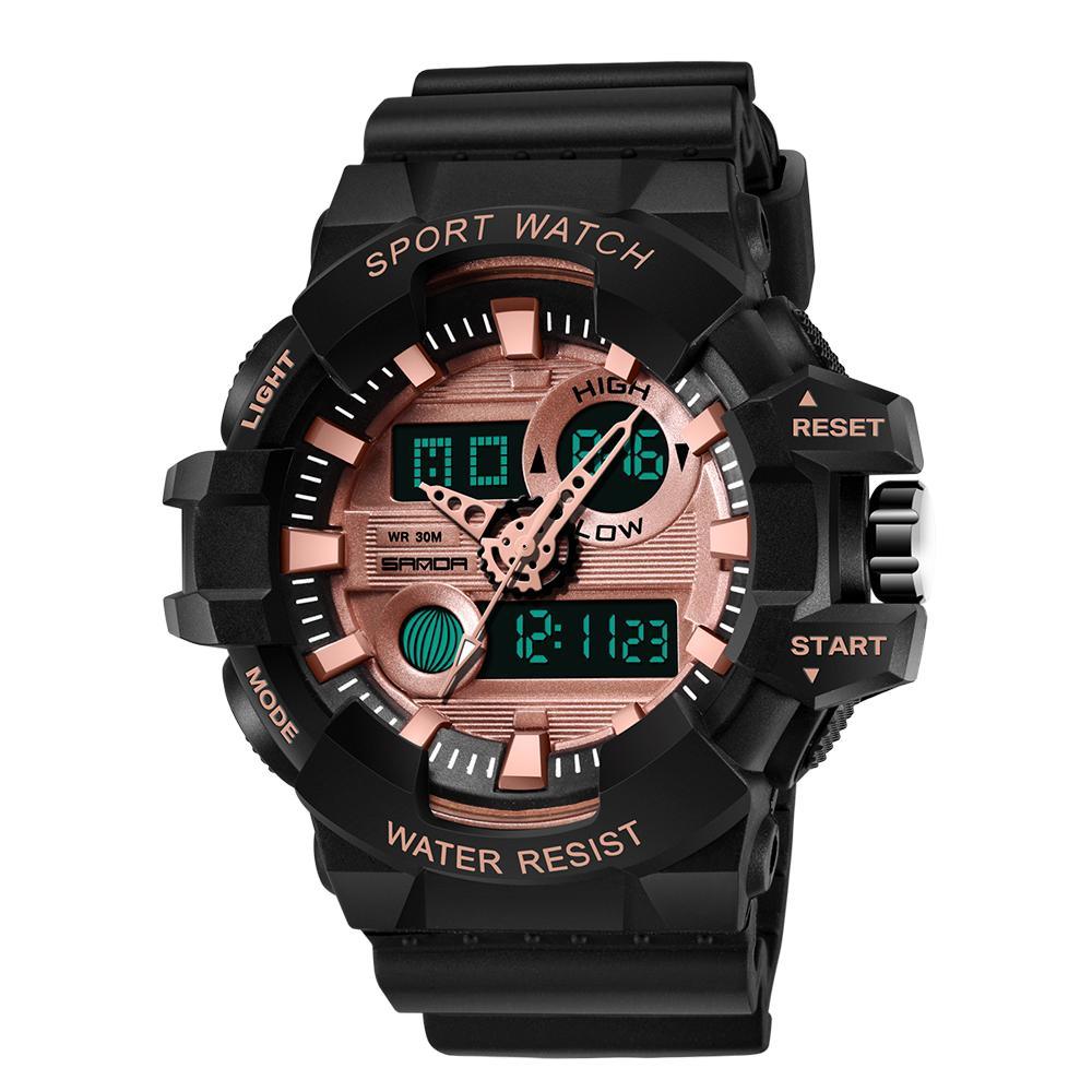 Men's LED Digital Sport Watch Waterproof Military Style 55mm Dial