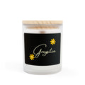 Graysitive 11oz frosted glass candle on a clean, modern surface.
