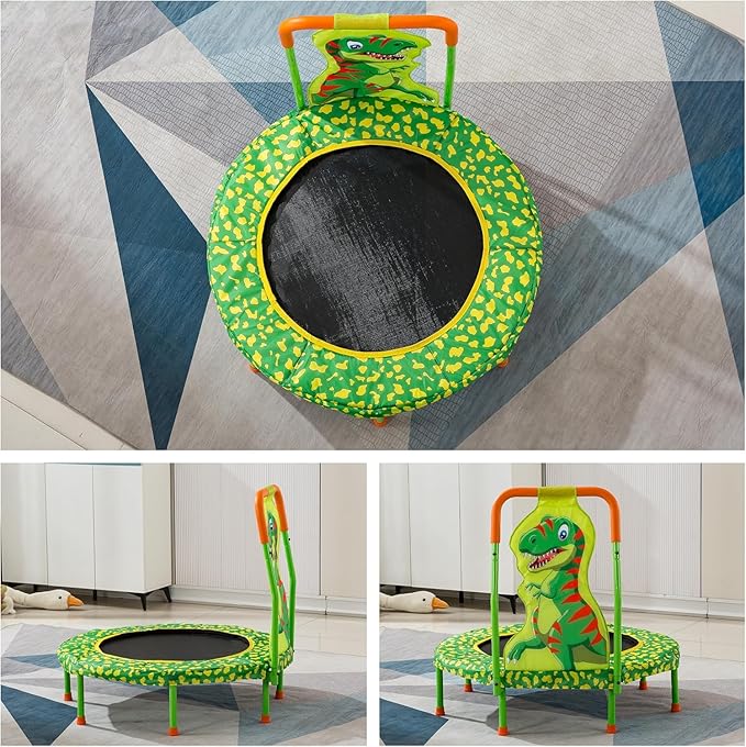 36 Inch Kids Toddler Trampoline with Safety Handlebar