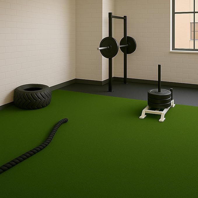 Ottomanson Artificial Turf Golf Hitting Mat 6'6" x 13' Indoor/Outdoor Waterproof Synthetic Fake Grass for Putting Practice Baseball Football Sports Gym Backyard, Custom Size 2' up to 30'