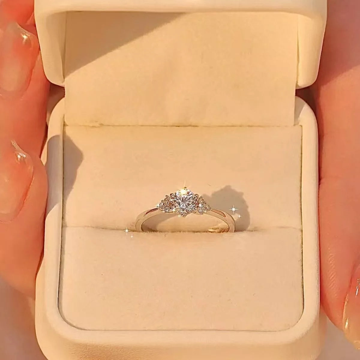1 Carat Moissanite 925 Sterling Silver Ring