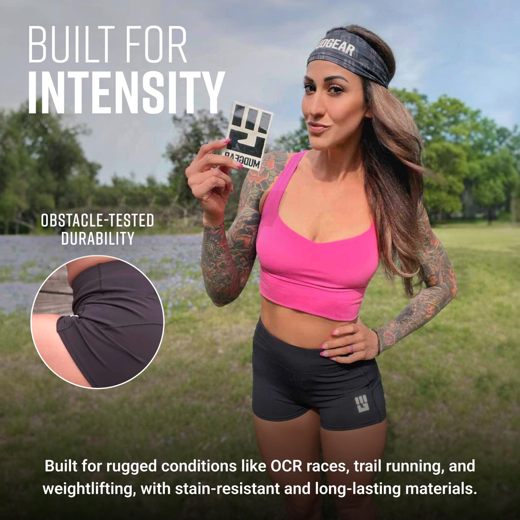 Women's Flex-Fit Compression Shorts 2-Inch Inseam Black - Image 4