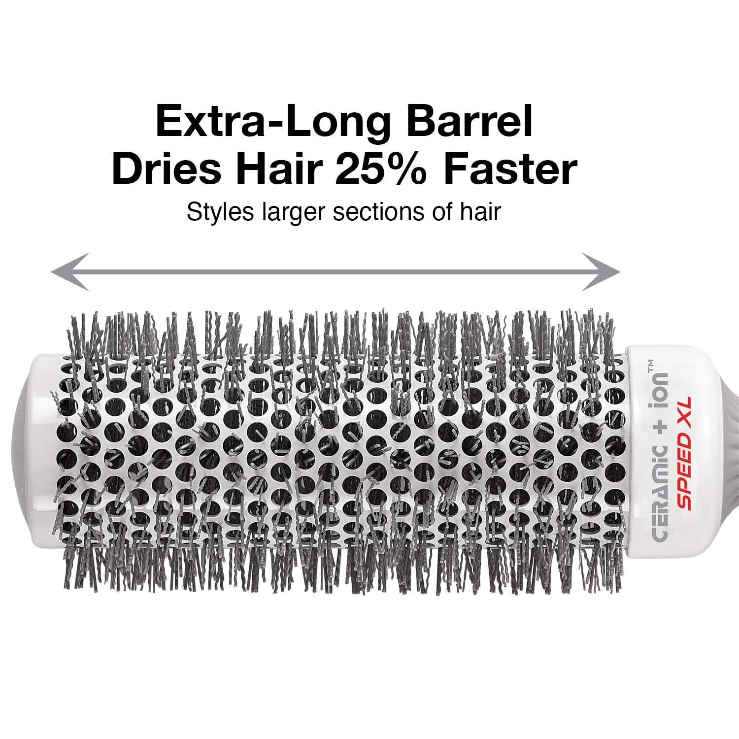 2 1/8" Extra-Long Ceramic + Ion Speed XL Thermal Hair Brush