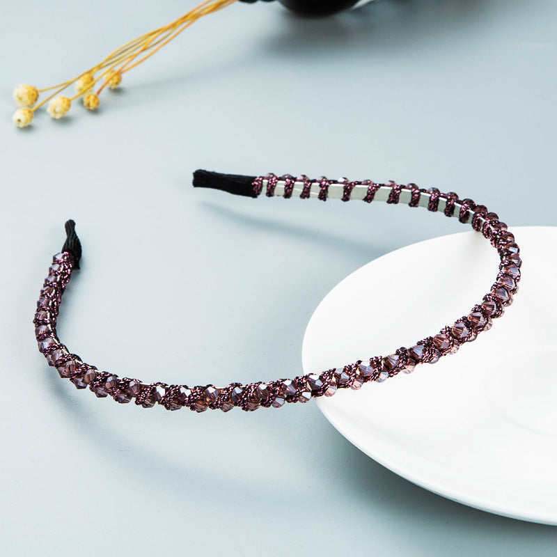 Winding String Crystal Headband - Super Flash Hair Accessory - Image 9