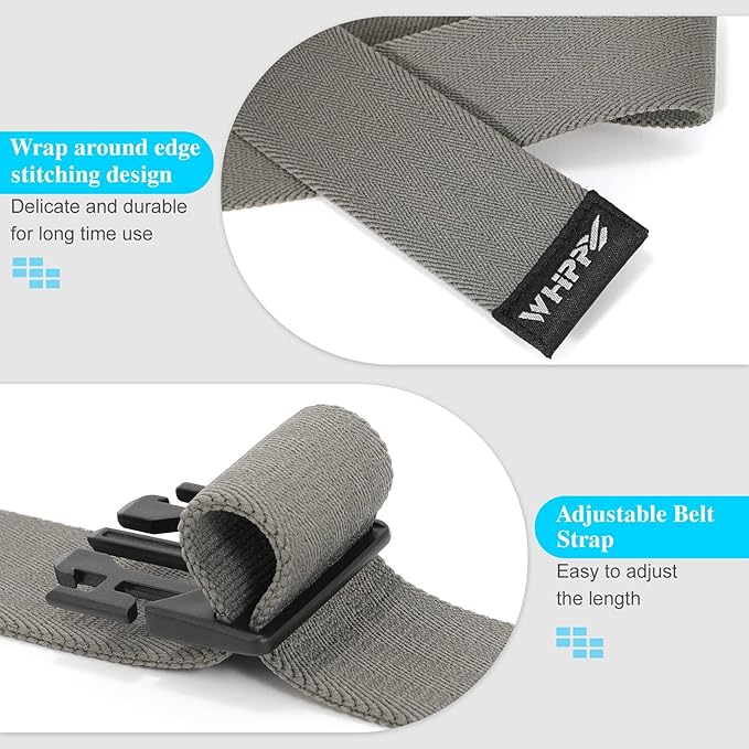 WHIPPY Mens Elastic Stretch Belt Unisex Adventure Web Belt for Women Men with Non-Metal Buckle Adjustable Belts