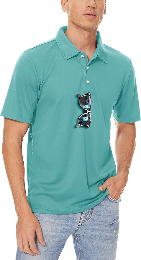Quick-Dry Men's Pique Golf Polo: Lightweight Performance Shirt
